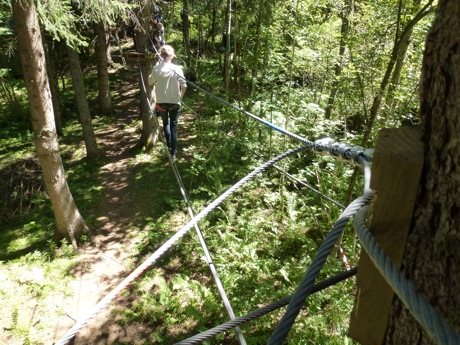 parcours Pont de singe trois cables